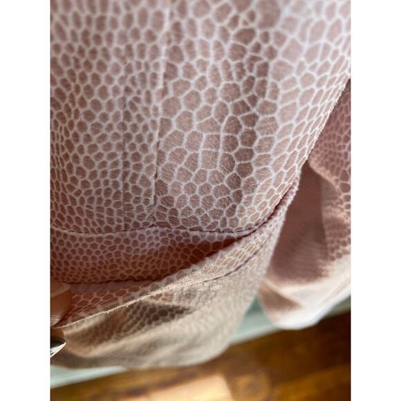 Chico’s Pink Ruffle Textured Blazer Elegant Boho Office Scandi Autumn Preppy - Picture 5 of 8